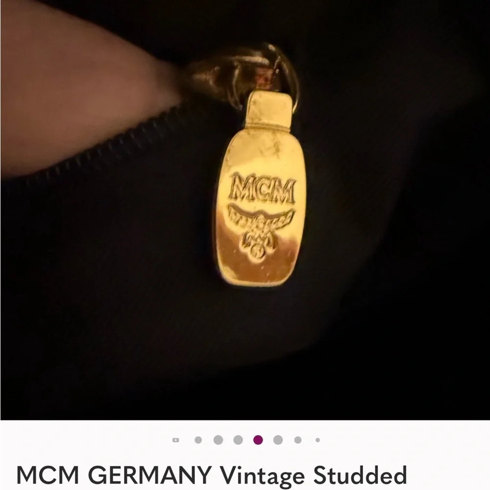 MCM Black Tote with Gold Detailing -Pristine Condition - Picture 5 of 16